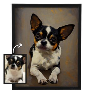 koiran muotokuva maalaus