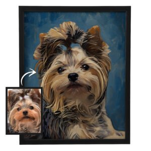 muotokuva omasta koirasta maalaus